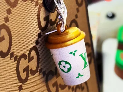Mocha Cup Bag Hook (Coin Jar)