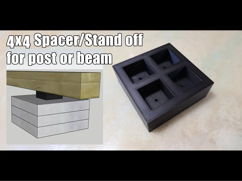 4x4 beam standoff or post base
