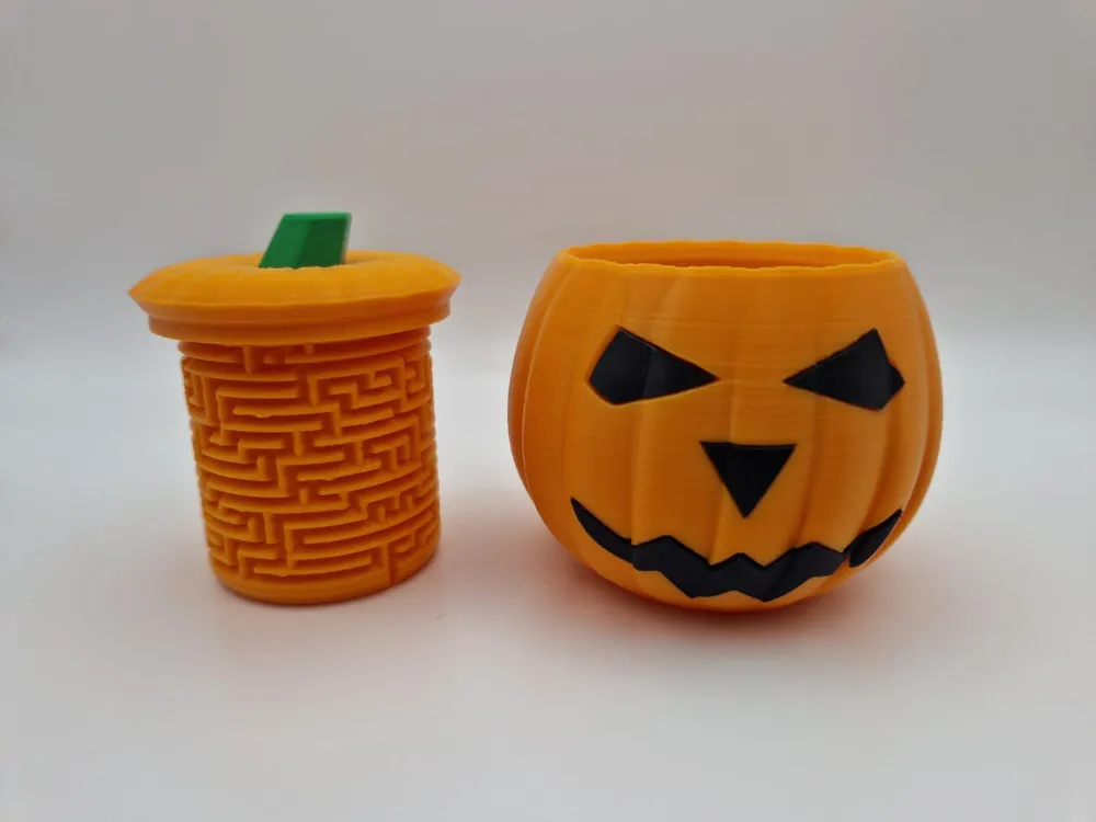 Pumpkin Maze with Face - Free 3D Print Model - MakerWorld