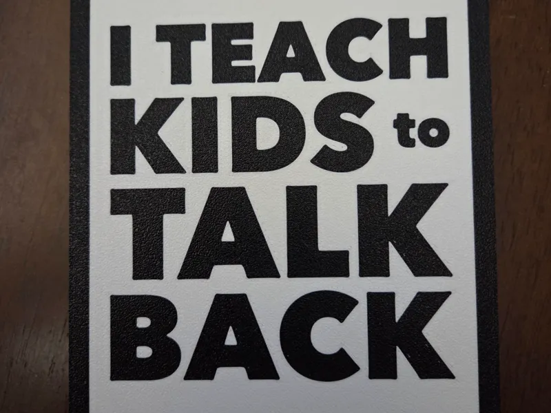 Speech Pathologist / English Teacher Desk Sign