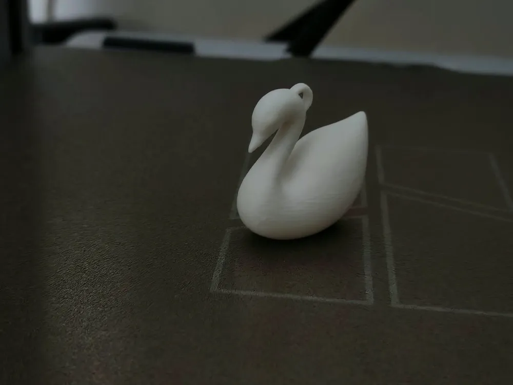 Minimalist Swan Keychain & Bag Charm - Free 3D Print Model - MakerWorld