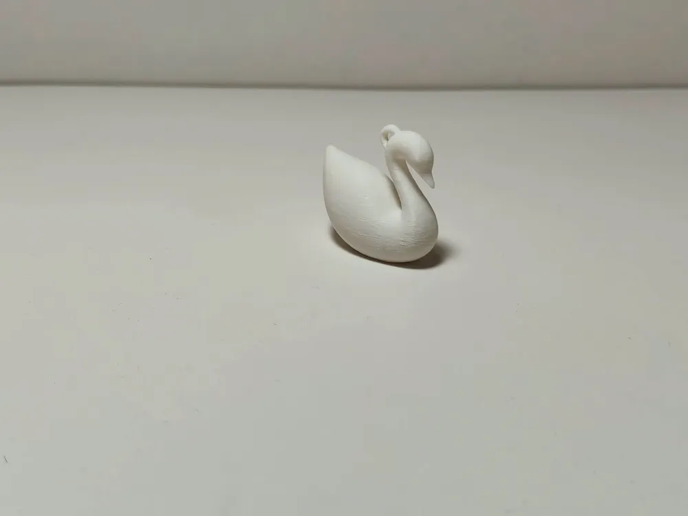 Minimalist Swan Keychain & Bag Charm - Free 3D Print Model - MakerWorld