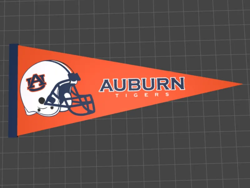 Auburn Football Pennant Flag