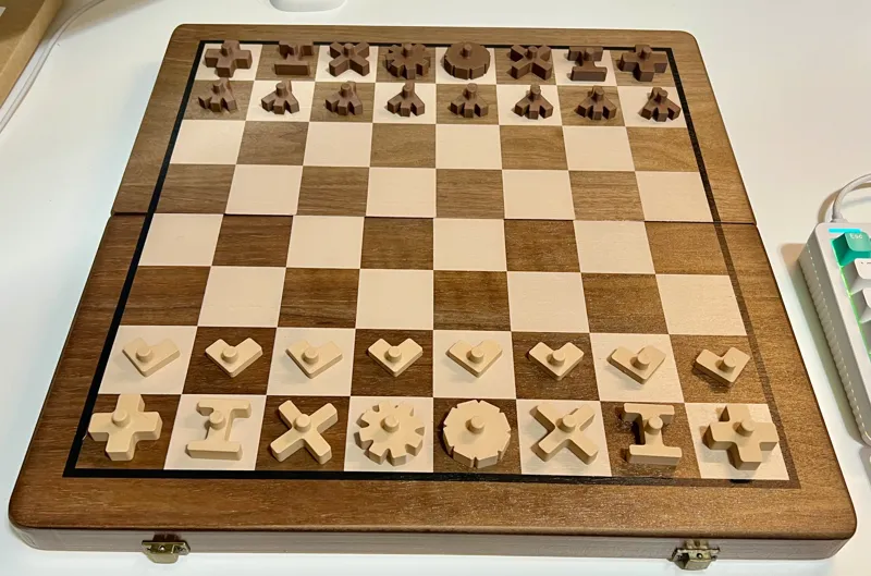 Chess Pieces Modeled to Represent Their Distinct Geometric Attack Patterns
