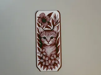Hueforge Cat Bookmark