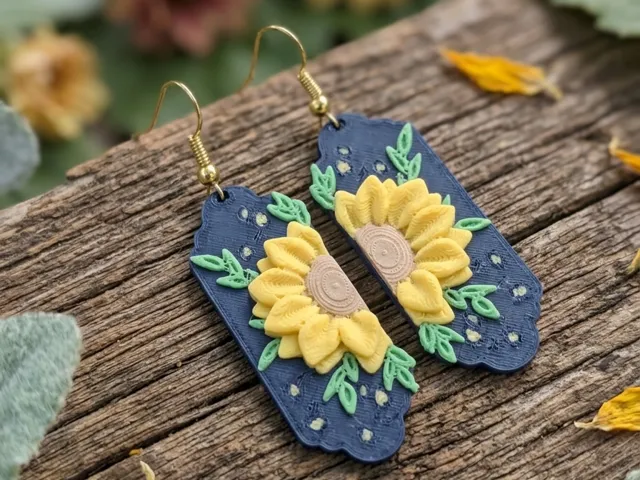 Sunflower Earrings