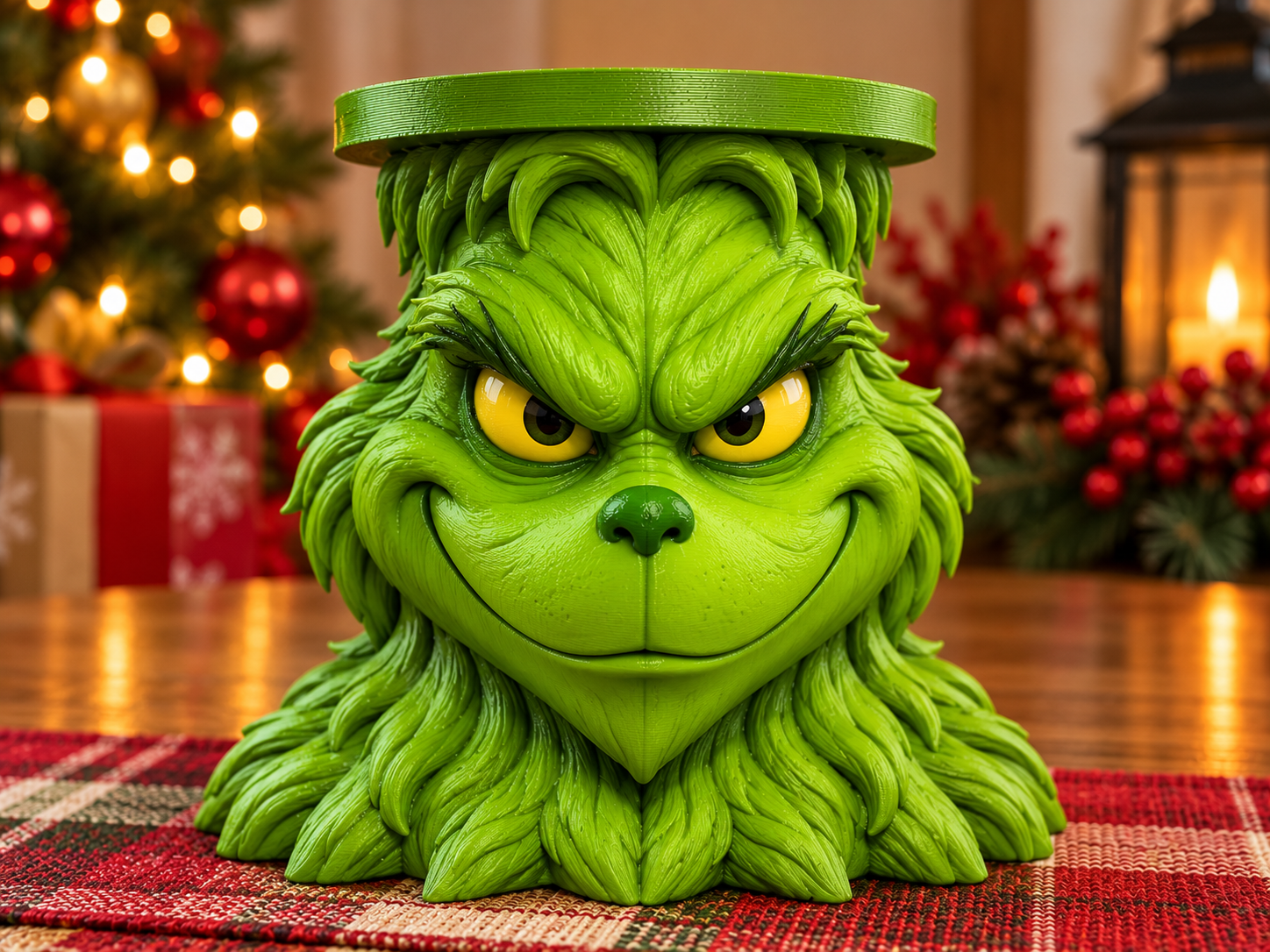 The Grinch – 3-Wick Candle Holder - 1