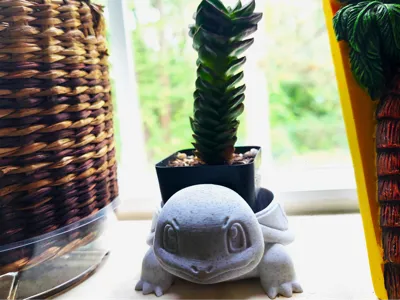Squirtle Pokémon Planter Pots - (Tall & Short Ver)