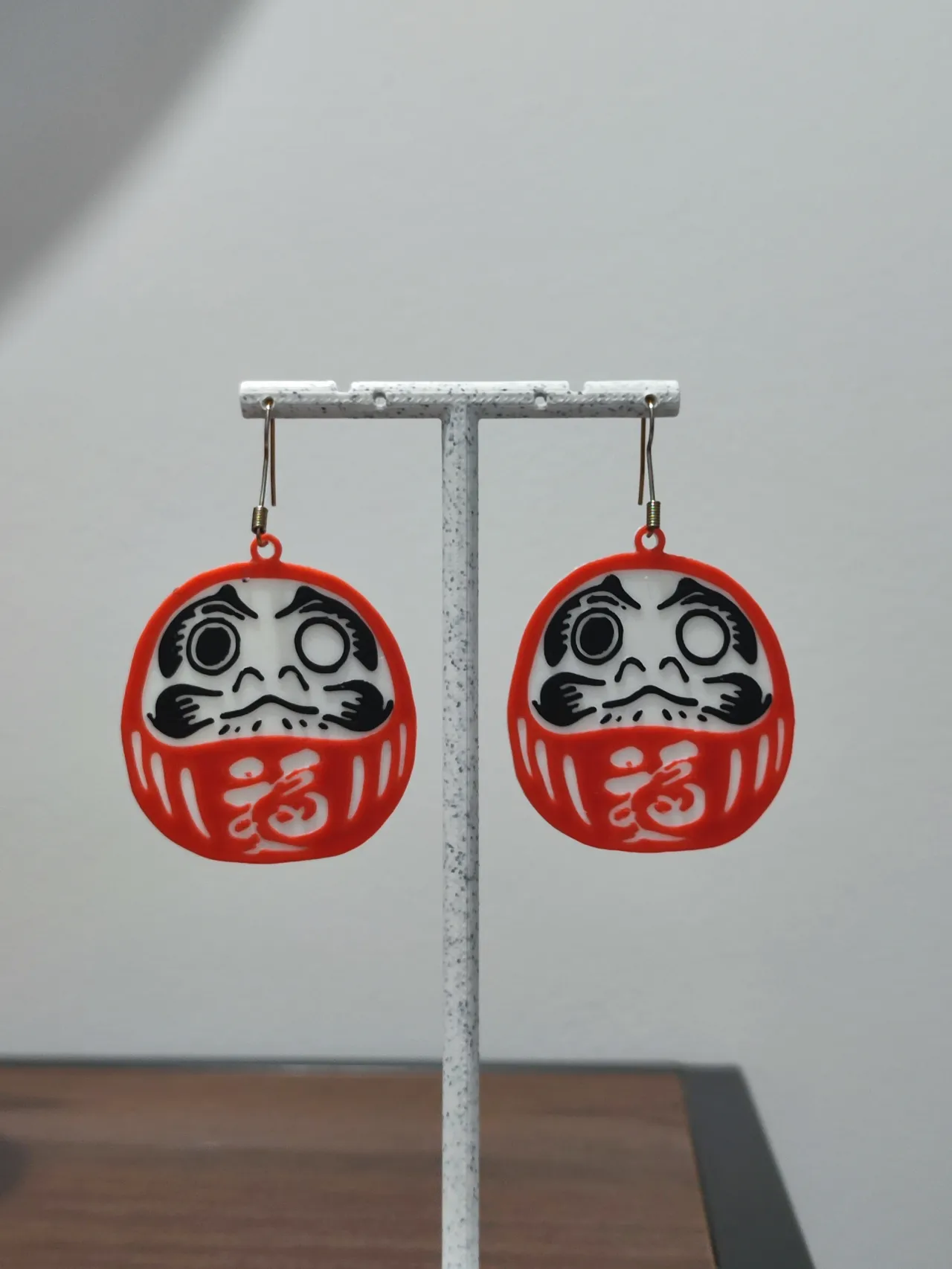 Aretes Amuleto Daruma view 2