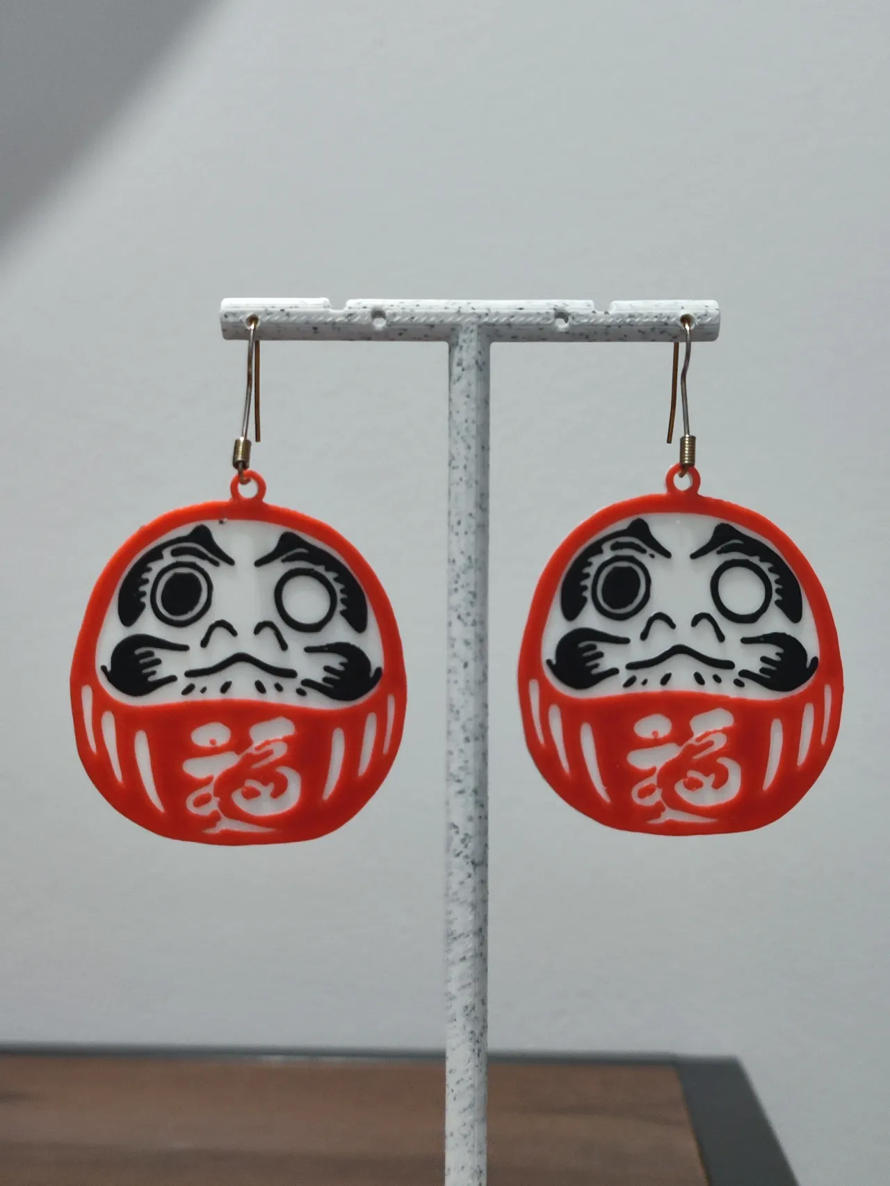 Aretes Amuleto Daruma view 3
