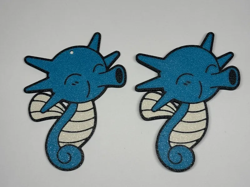 Pokemon Horsea keychain/fridge magnet