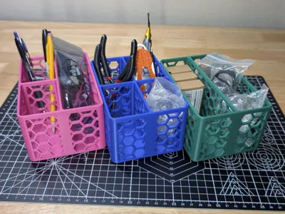 Hollow Hex Heavy Duty Mini Bins