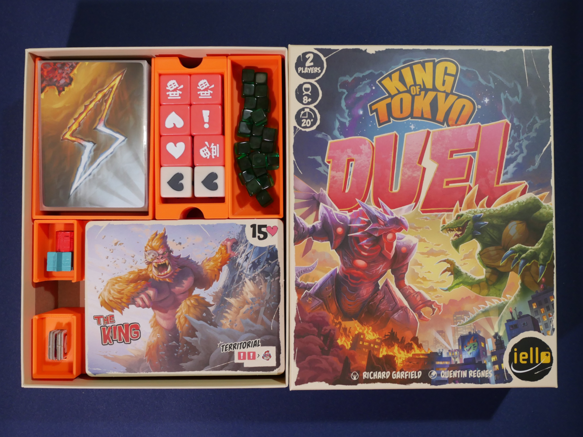 King of Tokyo Duel board game insert
