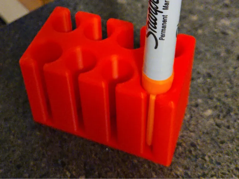 Cap down Sharpie Holder