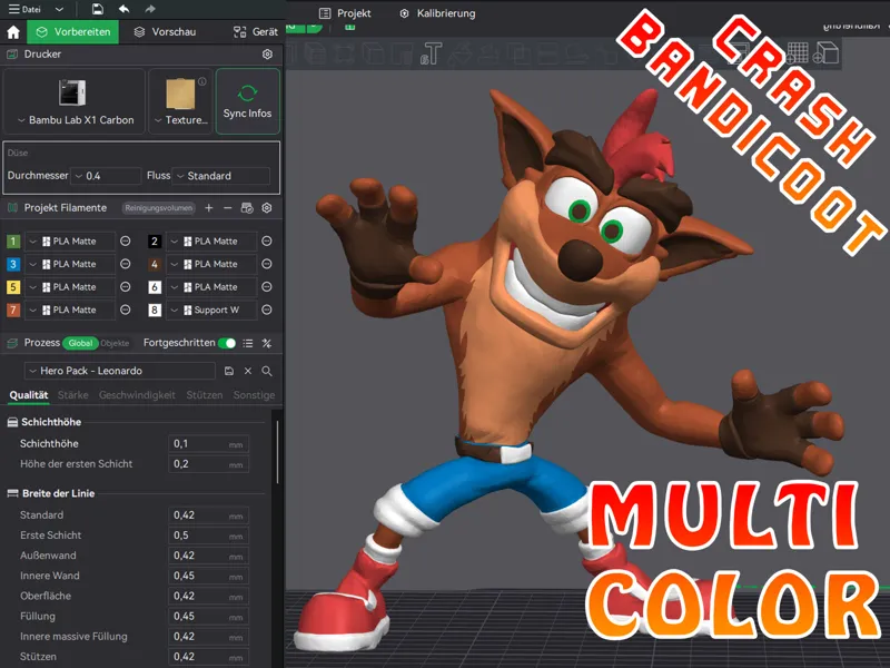 Crash Bandicoot - Multicolor