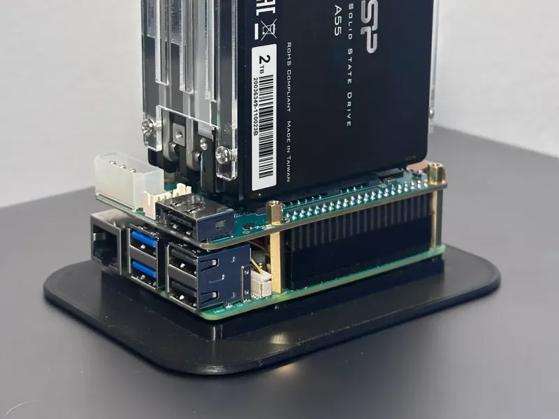 Wide Base for Raspberry Pi Radxa PENTA NAS