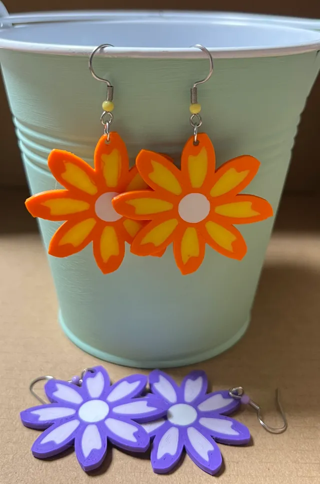 Flower earrings