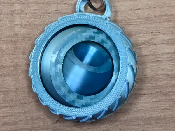 Porte-cles fidget spinner