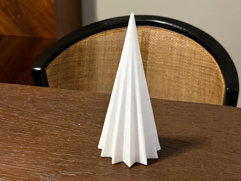 Minimalist Christmas Tree – No Support, Fast Print