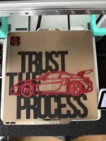 Plaque déco Porsche GT3 RS — Trust the Process — photo 2