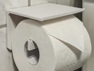 Toilettenpapier-Halter mit Smartphone-Ablage