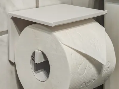 Toilet Paper Holder with Smartphone Rest