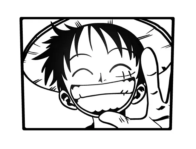 Luffy One Piece Wanted Poster - Wall Art