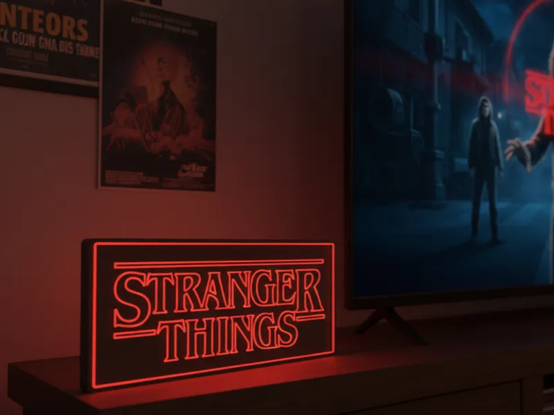 Caja luminosa neon Stranger Things