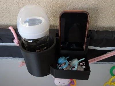 Playpen Bottle, Pacifier & Phone Holder