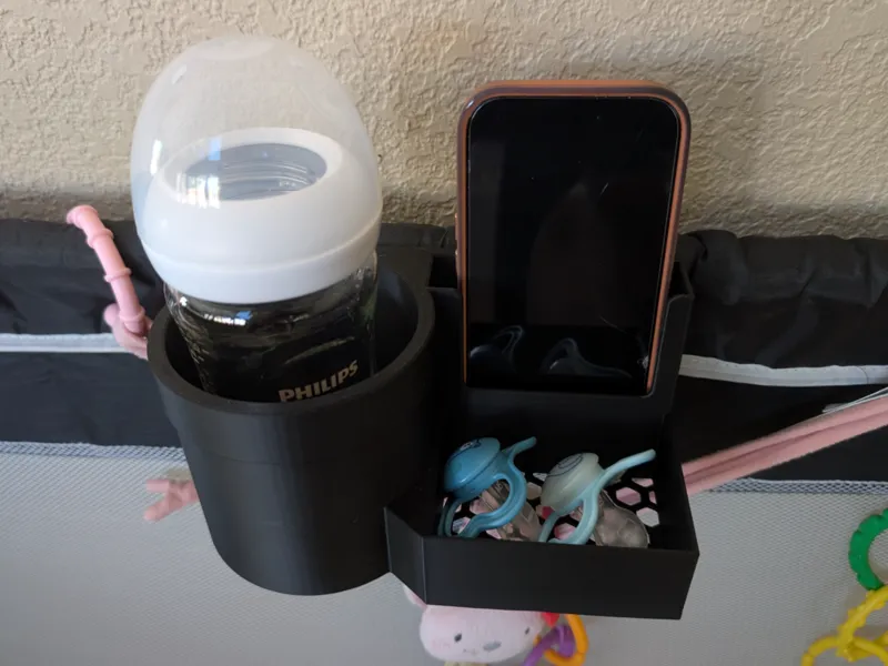 Playpen Bottle, Pacifier & Phone Holder