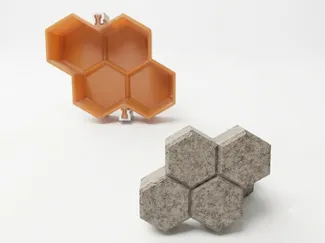 Paving brick mold honeycomb