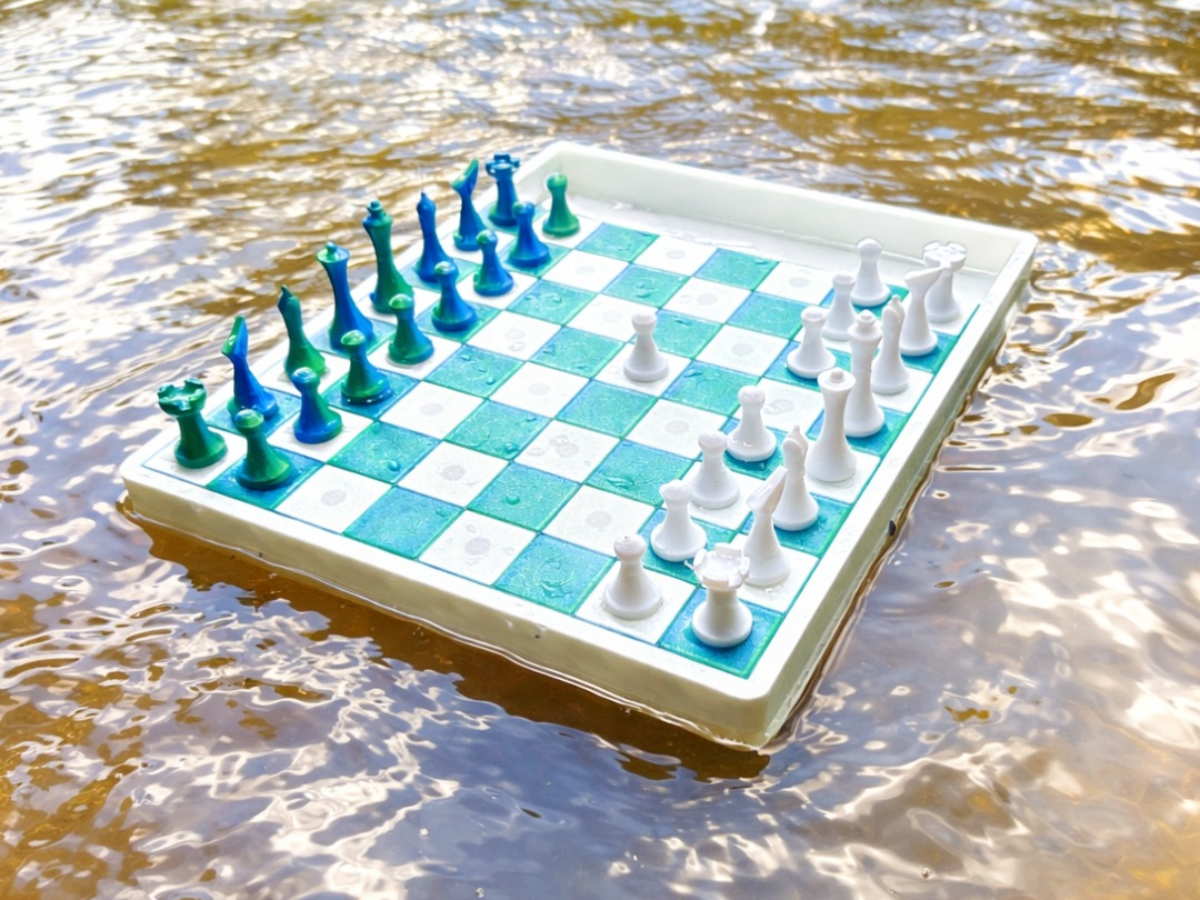 A Magnetic Chess Board That Actually Floats!
