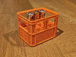 fully stackable battery beer crate AA, AAA, 9V, CR