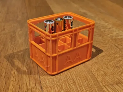 fully stackable battery beer crate AA, AAA, 9V, CR
