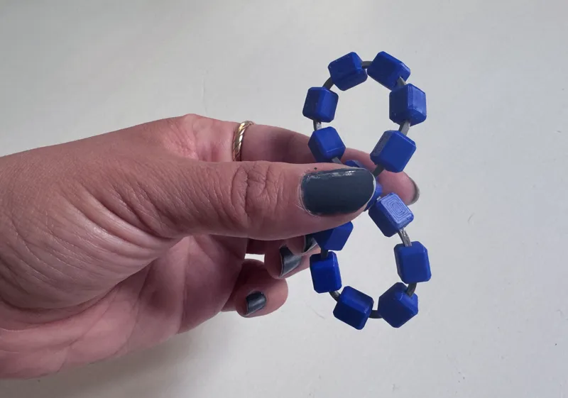 Mixed material Flaxible Bracelet