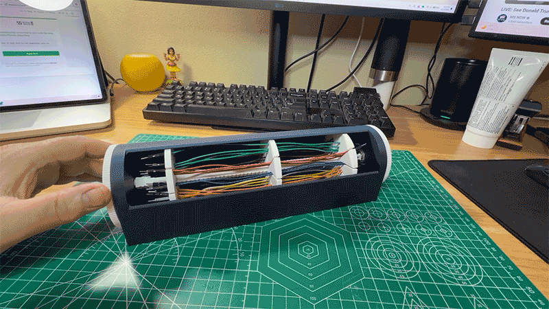 Arduino Breadboard Jumper Wire Rotating Organizer
