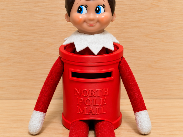 Elf on the Shelf Mailbox Costume - 1