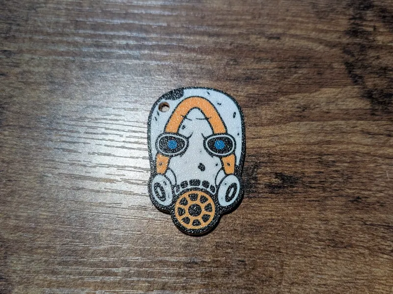 Borderlands Inspired Psycho Mask Keychain