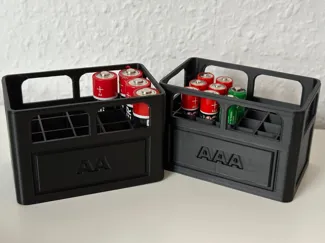 Battery box for type AAA and AA
