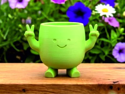 Funny Mug as Flower Pot
