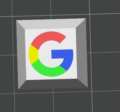 Miniatura 2 do modelo 3D LOGO键帽系列-【G】-谷歌GOOGLE （26个字母陆续更新中）