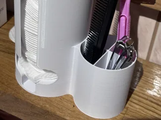 Cotton Pad Dispenser & Bathroom Organizer
