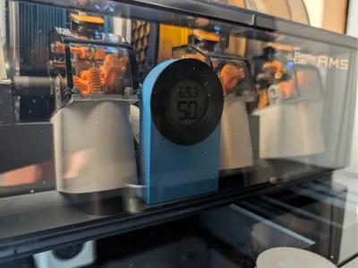 Hygrometer Holder with Storage (AMS Compatable)