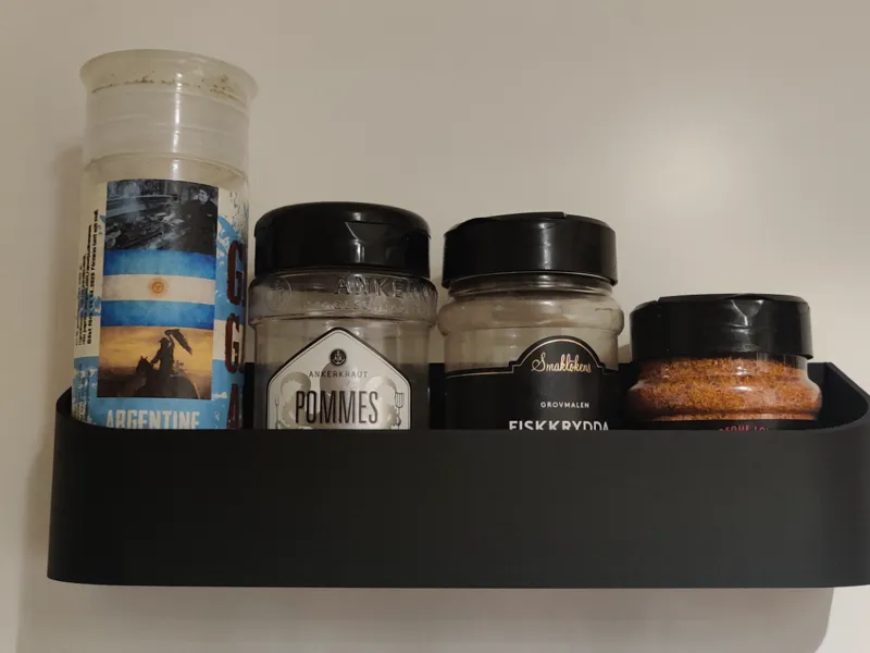 Spice rack - large diameter jars