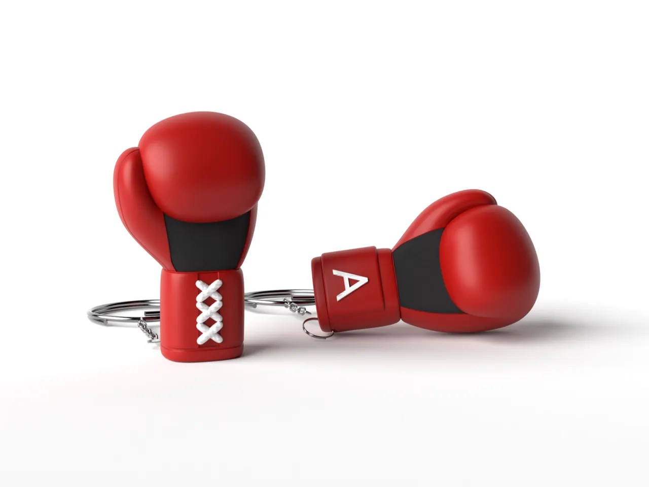 Boxing Glove Keychain | Customizable view 3