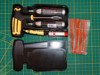 Tire repair kit box