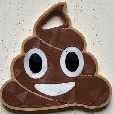Poop Emoji key chain
