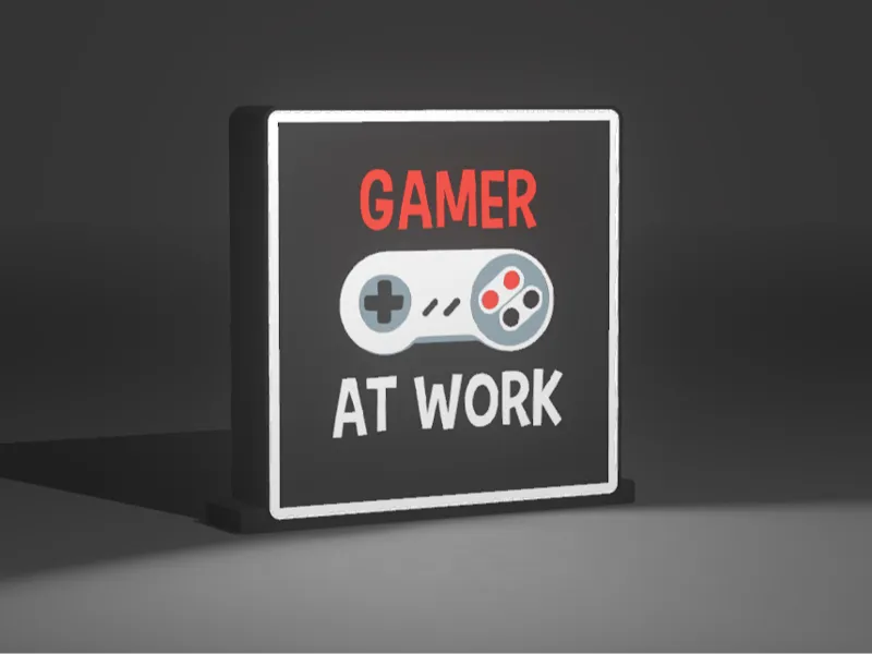 GAMER AT WORK Lightbox