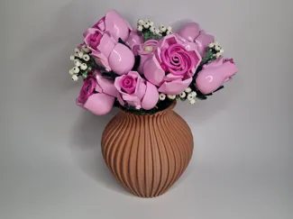 Ribbed Vase