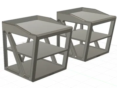Bookshelf Speaker Stand With Shelf